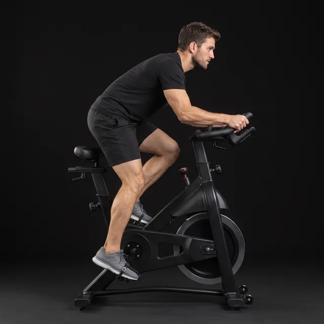 A person doing bike sprints