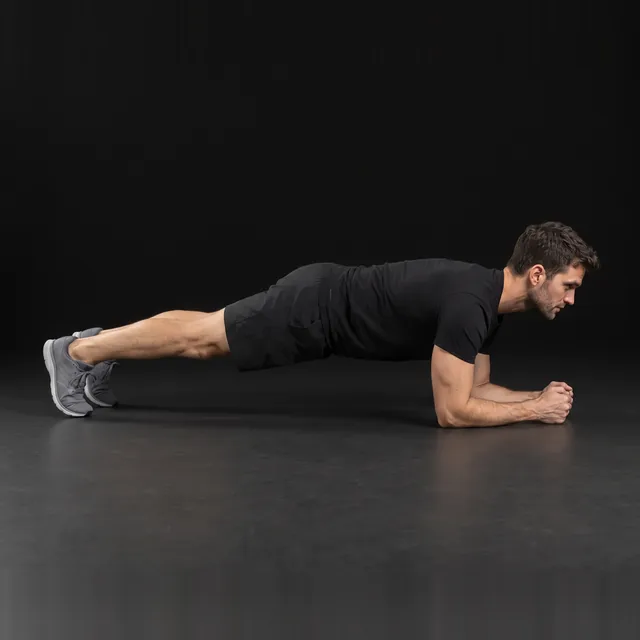 A person doing plank
