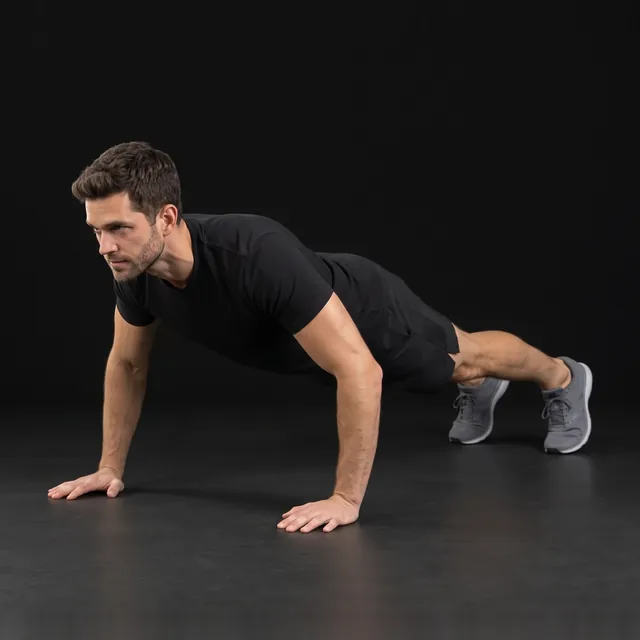 A person doing wide push-ups